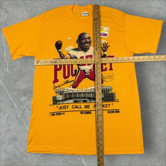 Vintage 80’s Doug Williams NFL Washington Redskins Graphic Tee Shirt NOS - Large - Picture 4 of 6